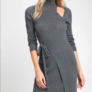 NWT Lulu Wrapped Bodycon Sweater Dress
